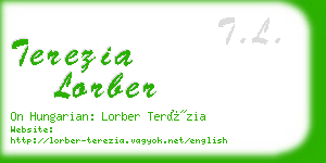 terezia lorber business card